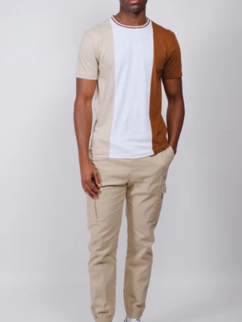 New kids Tan Cargo Jogger Pants - fleece. Casual Utility Style size Xl